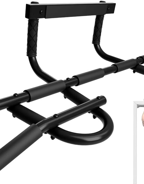 Load image into Gallery viewer, Heavy Duty Pull up Bar for Doorway, Solid 1 Piece Main Bar Construction, Multi Grips Pullup Bar for Home Gym Workout, No Screws Portable Door Frame Horizontal Chin up Bar
