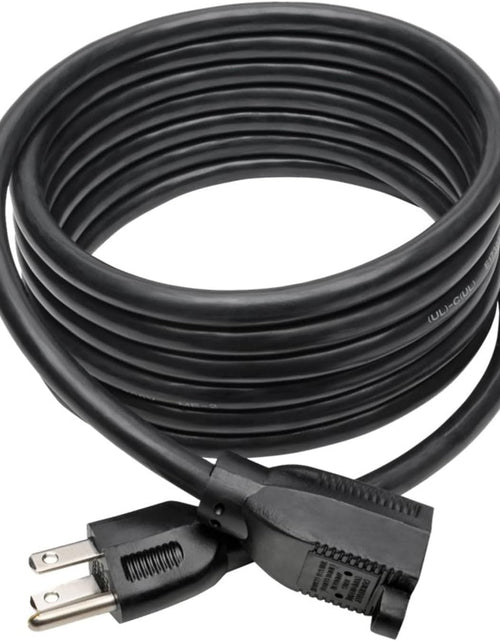 Load image into Gallery viewer, Heavy-Duty Power Extension Cord 15A, 14AWG (NEMA 5-15P to NEMA 5-15R) 10-Ft.(P024-010) Black
