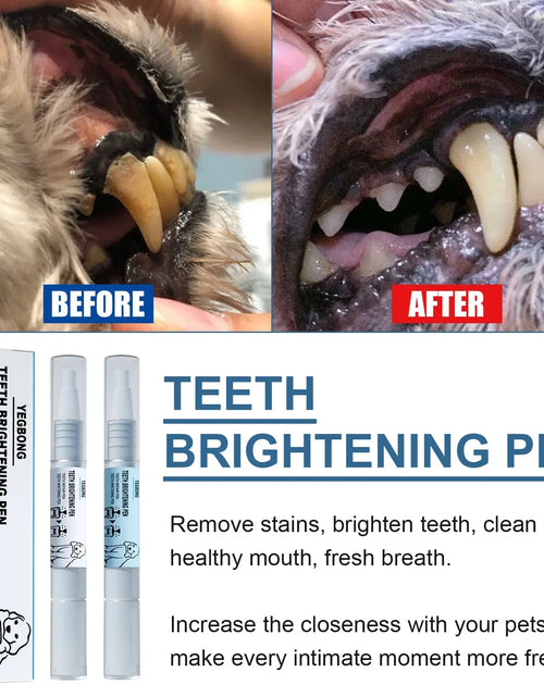 Load image into Gallery viewer, Pet Teeth Cleaner Pen Cats Tartar Dental Stones Remover Fresh Bad Breath Deodorant Reduce Tooth Calculus Dog Oral Cleaning Pen
