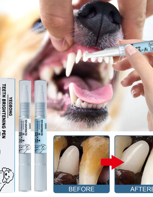 Load image into Gallery viewer, Pet Teeth Cleaner Pen Cats Tartar Dental Stones Remover Fresh Bad Breath Deodorant Reduce Tooth Calculus Dog Oral Cleaning Pen
