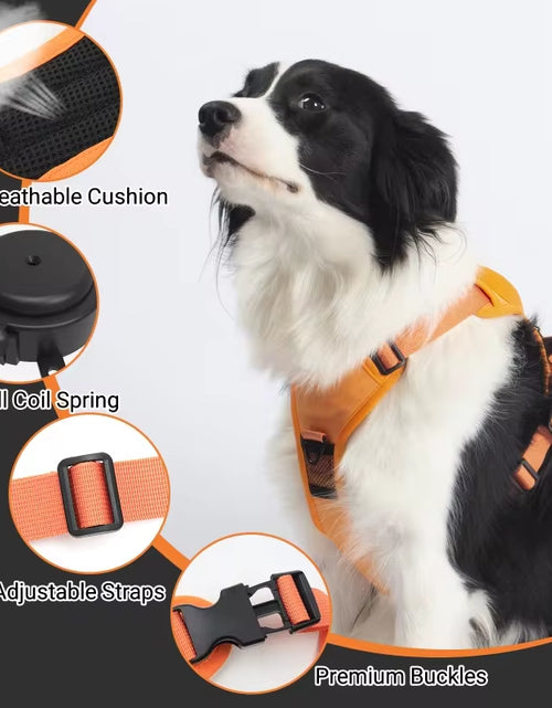 Load image into Gallery viewer, Dog Collar Harness for Medium Large Dogs Explosion-Proof Punch Breathable Adjustable Pet Harness Vest Outdoor Outdoor Training
