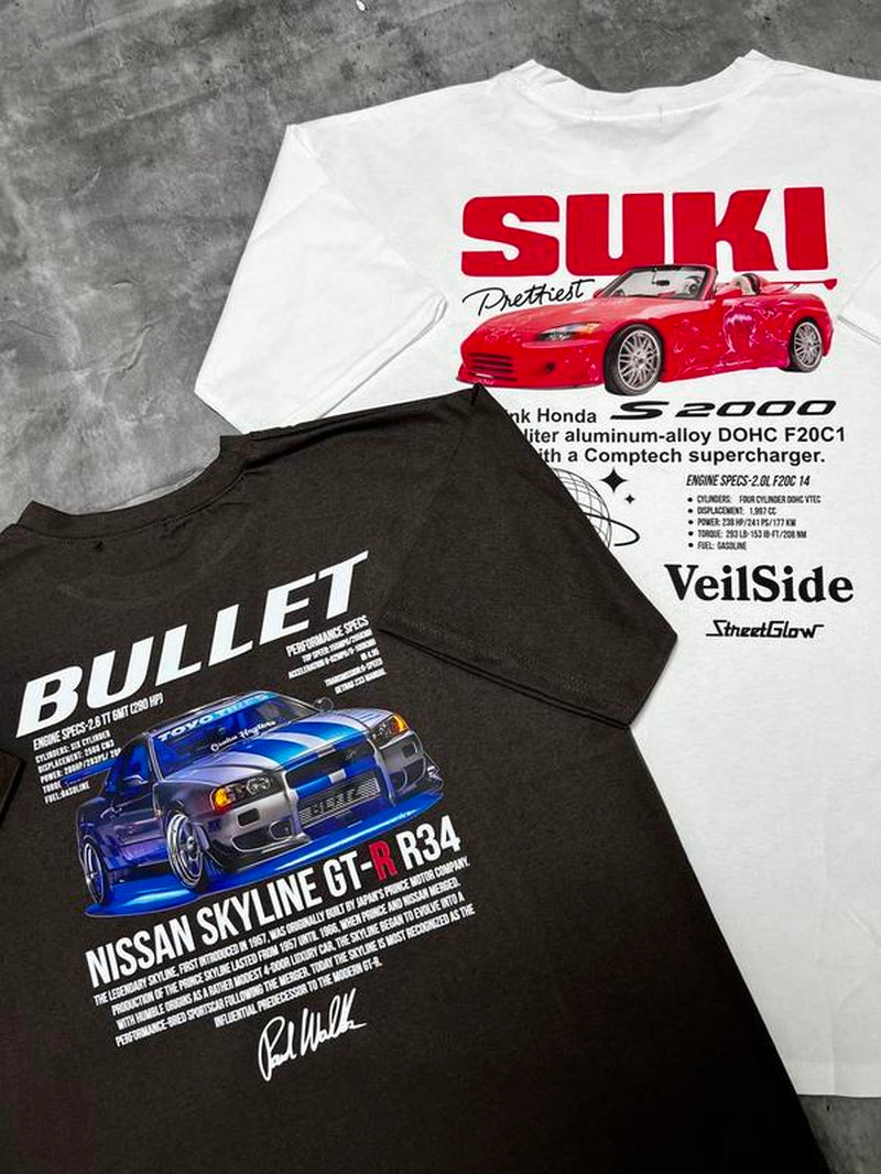 Fast and Furious Hoodie T-Shirt , Suki Shirt , Skyline GT-R34 Unisex Shirt Menswear Top