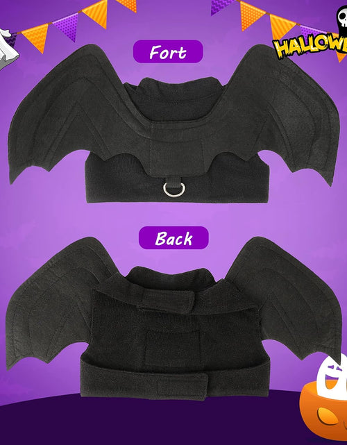 Load image into Gallery viewer, Cat Halloween Costume - Halloween Bat Wings Pet Costumes for Small Dogs Cats Halloween Party Small
