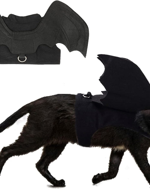 Load image into Gallery viewer, Cat Halloween Costume - Halloween Bat Wings Pet Costumes for Small Dogs Cats Halloween Party Small
