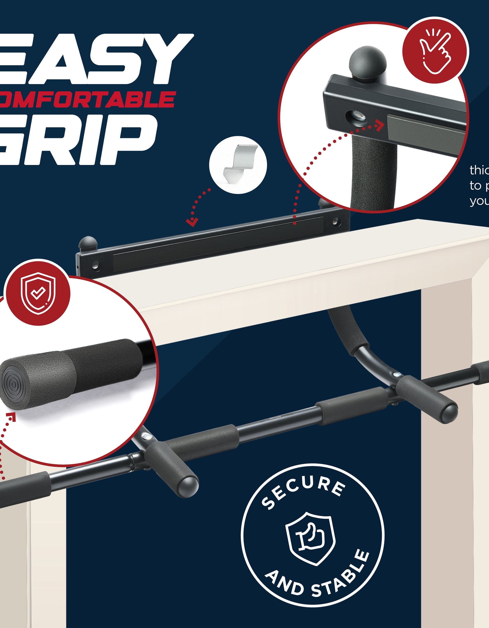 Pull up Bar Doorway Heavy Duty Chin up Bar Trainer for Home Gym Doorway Pull up Bar or Dip Bar