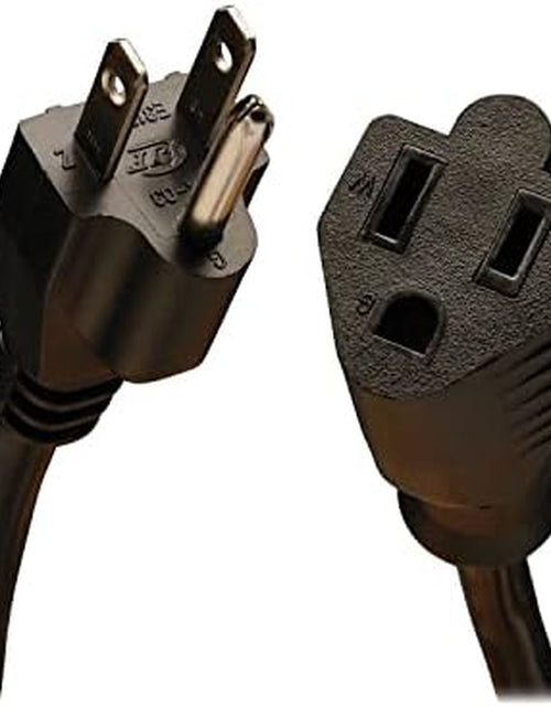 Load image into Gallery viewer, Heavy-Duty Power Extension Cord 15A, 14AWG (NEMA 5-15P to NEMA 5-15R) 10-Ft.(P024-010) Black
