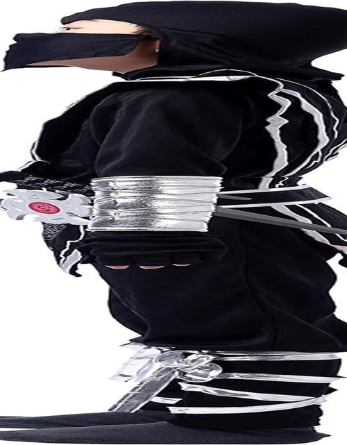 Load image into Gallery viewer, Silver Ninja Deluxe Costume Set with Ninja Foam Accessories Toys for Kids Kung Fu Outfit Halloween Ideas
