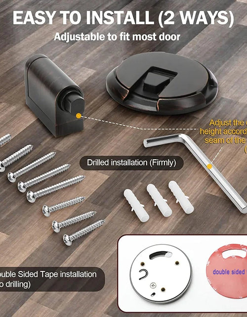 Load image into Gallery viewer, Windproof Door Stopper Indoor Heavy Duty Floor Door Stop Keep Door Open Mechanical No Drilling Door Stopper with Screws
